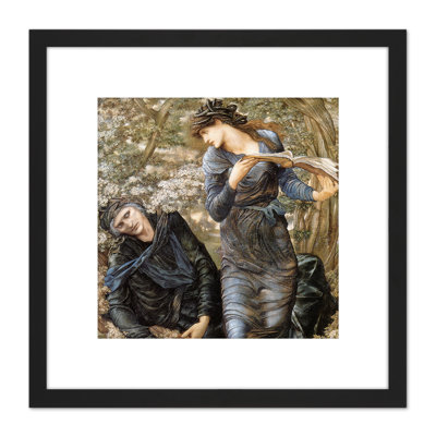 Beguiling Merlin Lady Lake Arthur by Edward Burne-Jones - Single Picture Frame Painting