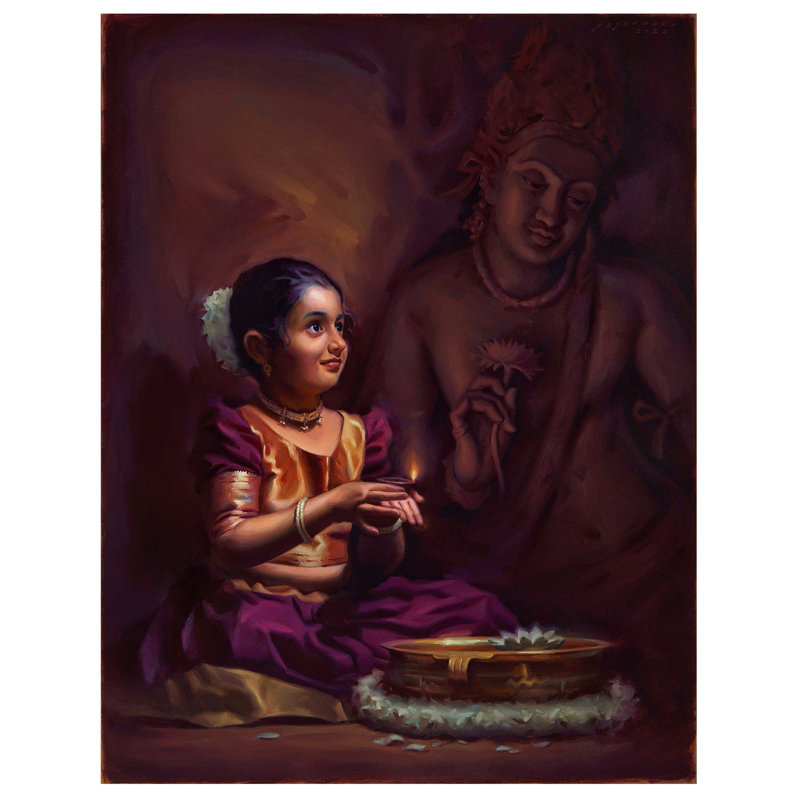 Innocent Devotion | Huile sur toile de lin | Peint par Sidharth Gavade