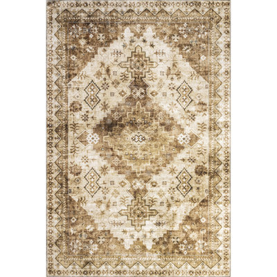  Jessamine Geometric Machine Washable Area Rug