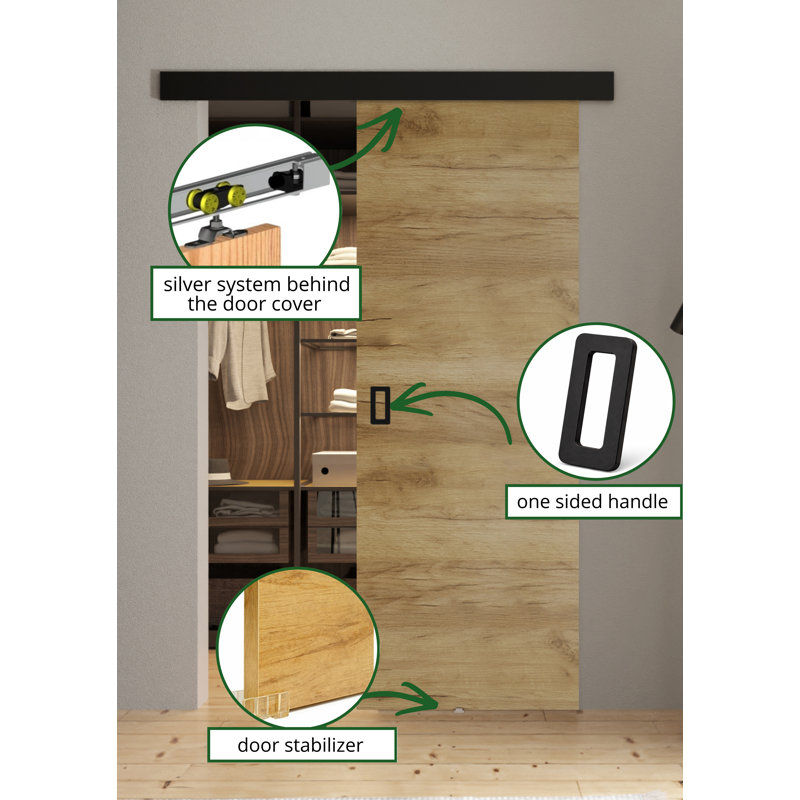 DOOR WERDI 1, Brown, 62cm x 205cm