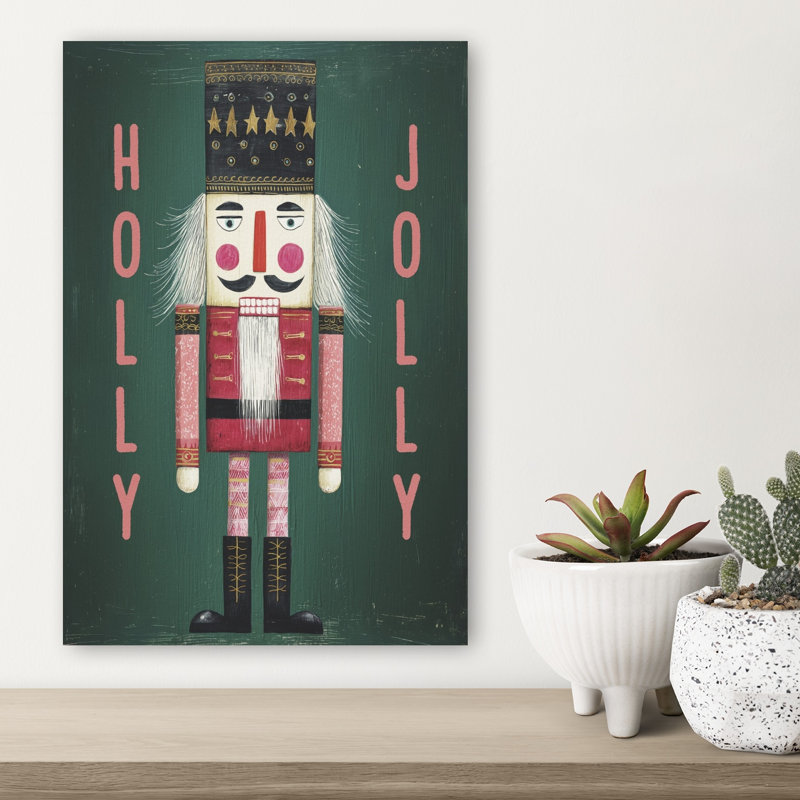 Holly Jolly, 18" H x 12" W