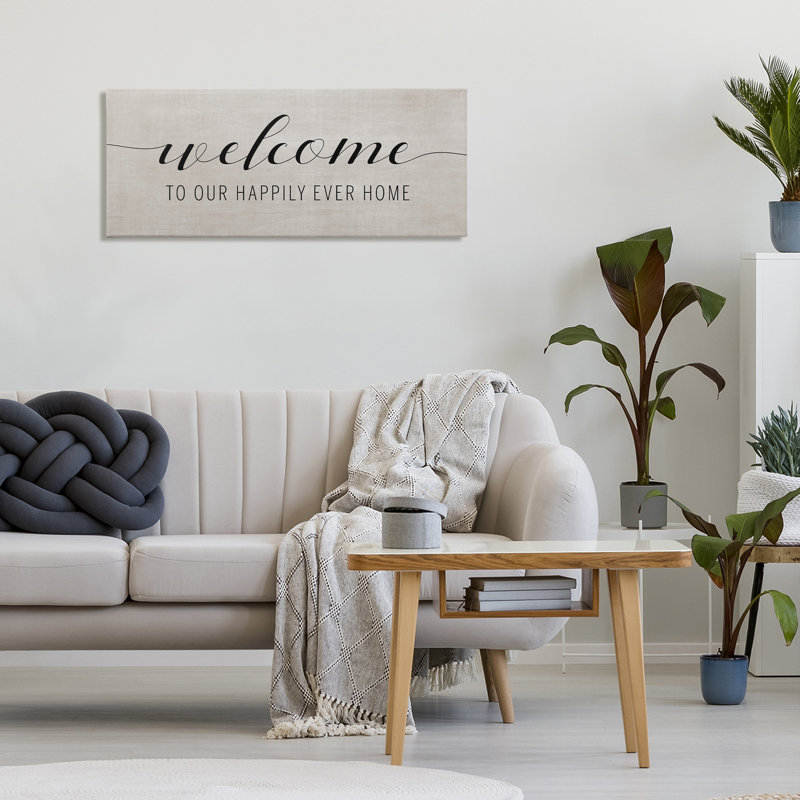 Happily Ever Home Welcome, conception par Amanda Murray, H 13 po x l 30 po