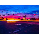 Colorful And Vibrant Sunset On Street | San Diego, California Print by Brian Mc Clean