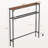 39.4" Narrow Console Table With 2 Power Outlets, USB Ports & LED Lighting, Adjustable Shelves, Rustic Industrial Design, Metal Frame For Living Room, Behind Couch Or Entryway