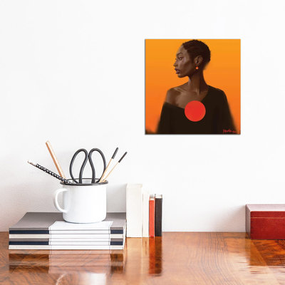 Sunset 1 Piece Wrapped Canvas Wall Art