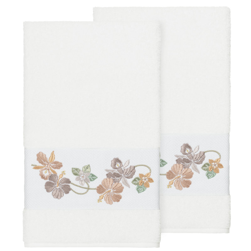 Caroline Turkish Cotton Midweight Bath Towel, White