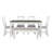 Atiqa 6-Person Rectangular Wood Dining Set-1018666044