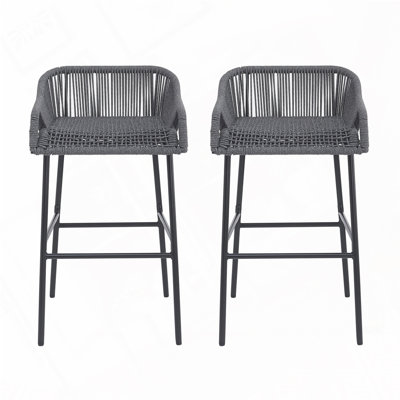 Outdoor Patio Rope Bar Stool