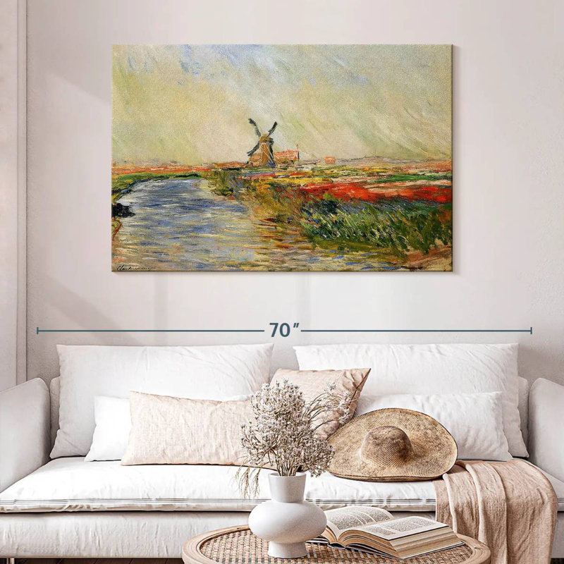 Alvord Tulip Field In Holland 1886, 32" H x 48" W