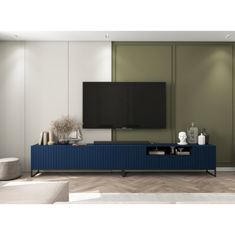 Baltras TV Stand for TVs up to 65", Navy blue