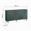 Buffet/crédence multimédia en bois massif vert émeraude de 183 cm (72 po)
