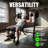 Heavy-Duty Collapsible Weight Bench With Squat Rack - 900 LBS Capacity All-In-One Training Station
