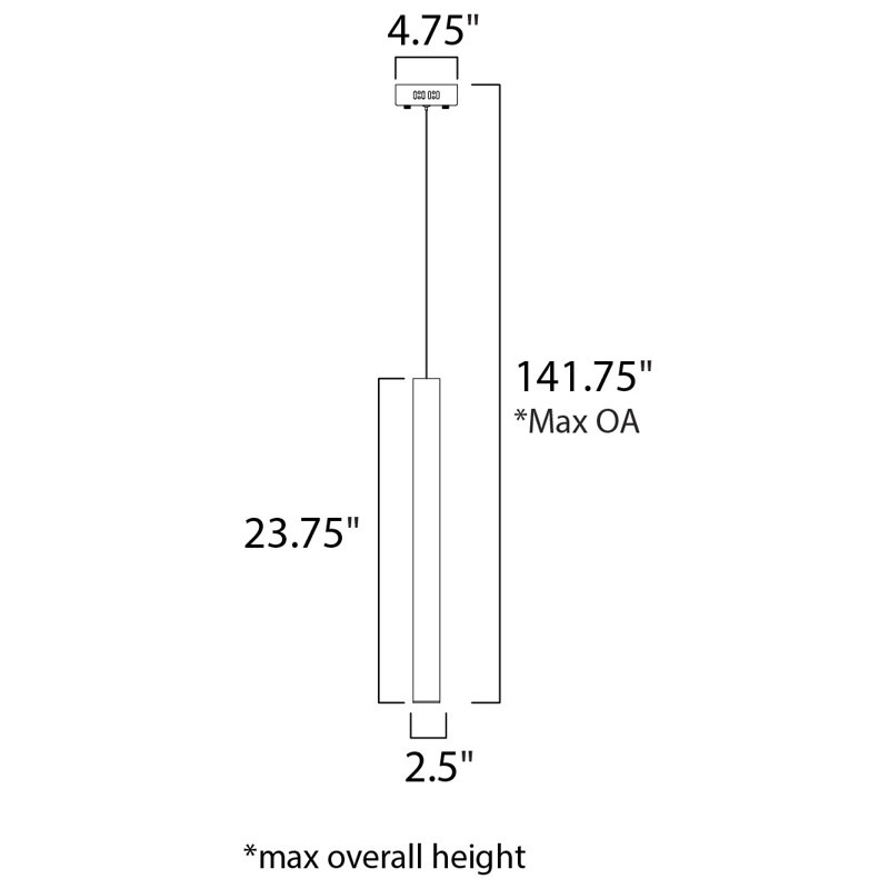 Addysun 1 - Light Polished Chrome LED Single Pendant, Polished Chrome