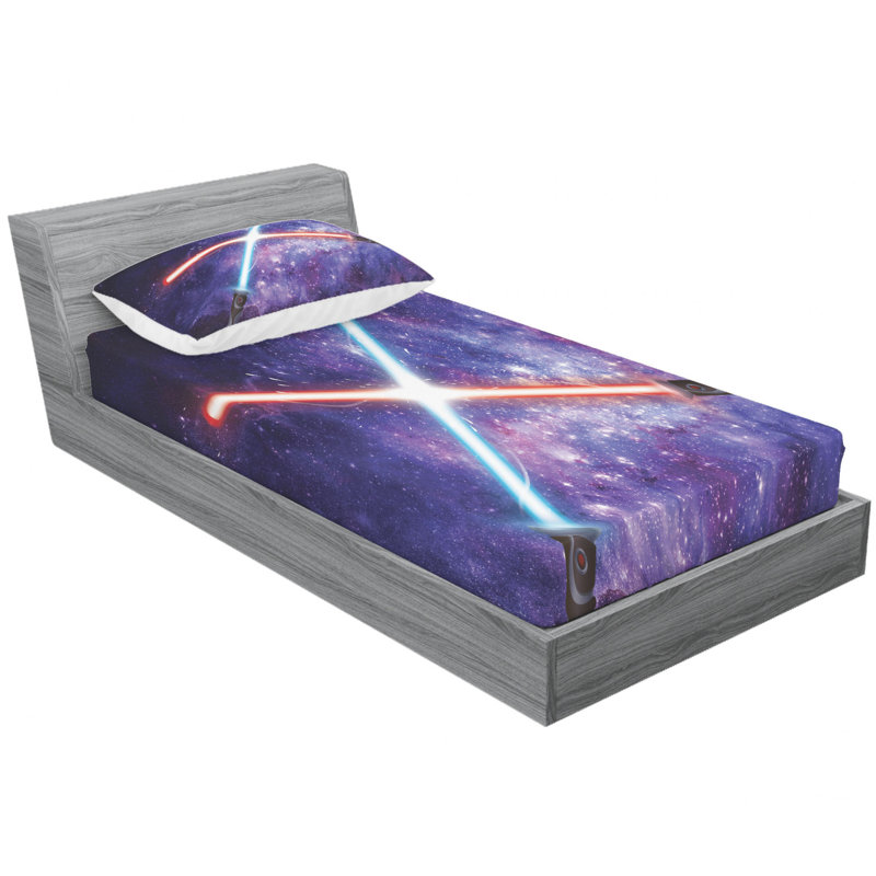 Microfiber Sheet Set, Twin Sheet Set with 1 Pillowcase