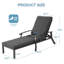 Chaise longue d'extérieur en aluminium avec coussin-160727638