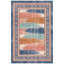 Tapis à rayures modernes Trellis, style moderne, bleu sarcelle, rose et crème, lavable à la machine, antidérapant, à poils courts, pour l'intérieur et l'extérieur, adapté aux animaux domestiques, idéal pour le salon, la chambre, la salle à manger, l'entrée, le couloir ou le bureau.-2051641408
