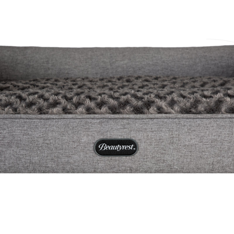 Canapé-lit Beautyrest Lux, Très grand (H 10 po x l 41 po x P 31 po), gris