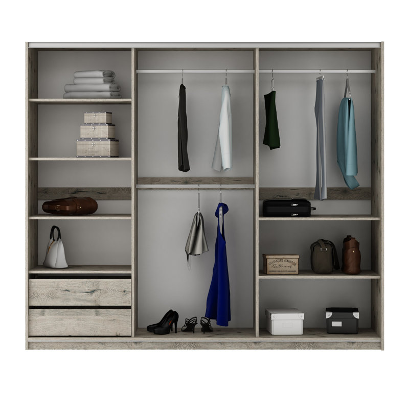 2 Door Manufactured Wood Wardrobe