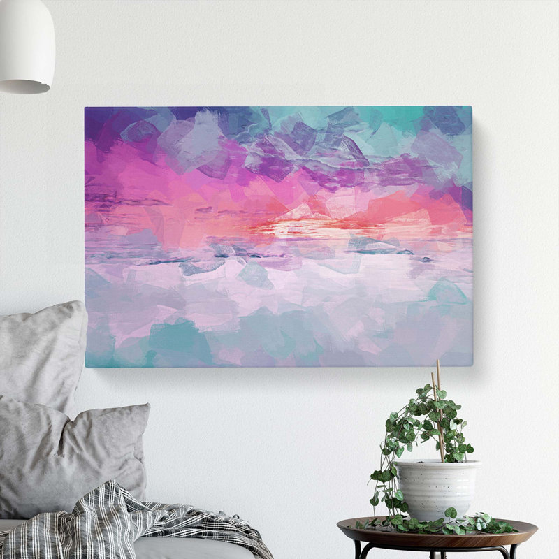 Ocean Of Clouds In Abstract - Wrapped Canvas Painting, 40cm H x 60cm W x 3cm D