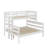 Twin XL Over Queen Bunk Bed With Ladder