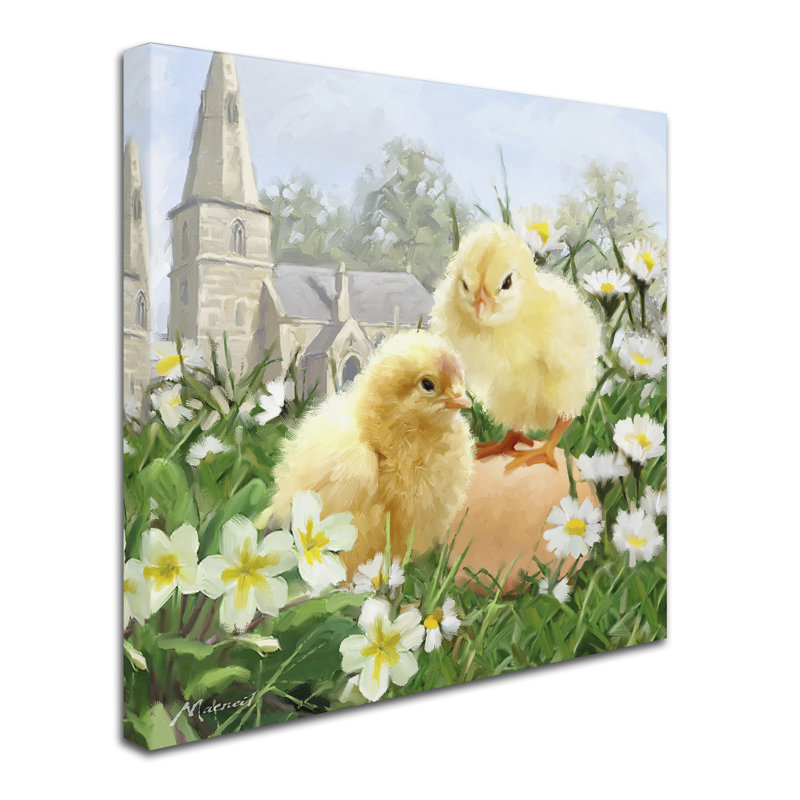«Armand Chicks» par Armand, reproduction sur toile, H 24 po x l 24 po x P 2 po