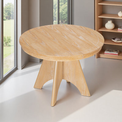 Vintage Extendable Dining Table For 4-6, 42 To 58-Inch Rustic Farmhouse Kitchen Table
