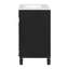 Meuble-lavabo de salle de bain avec lavabo en céramique, armoire moderne avec 2 tiroirs et tablette réglable-753319514