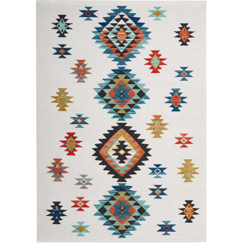 Southwestern Indoor Rug, Rectangle 9'3" x 13'