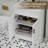 Breonica 24" Mid Century Modern Single Bathroom Vanity with Ceramic Sink Top, Zinc Alloy Faucet, Painted Surface-2106226851