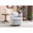 Comfortable Boucle Bevans Swivel Accent Chair with Solid Wood Frame, Perfect for Modern and Cozy Living Spaces.-1824989873