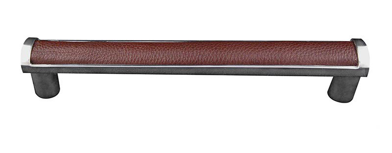 Equestre 12" Center to Center Appliance Pull, 12, Polished Silver Flat Bronze