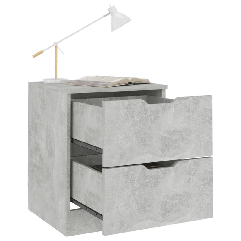 Table de bout vidaXL, Gris béton