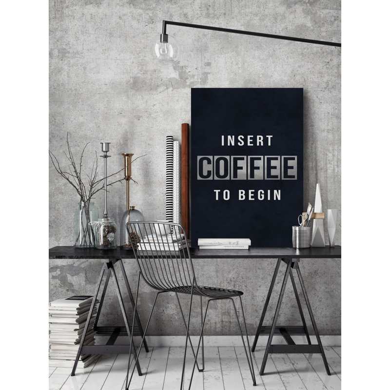 Insert Coffee - Wrapped Canvas Print, 30cm H x 20cm W