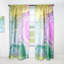 Turquoise et mauve, luxe, abstrait, fluide, art, neuvième, rideau de velours moderne - 1 panneau