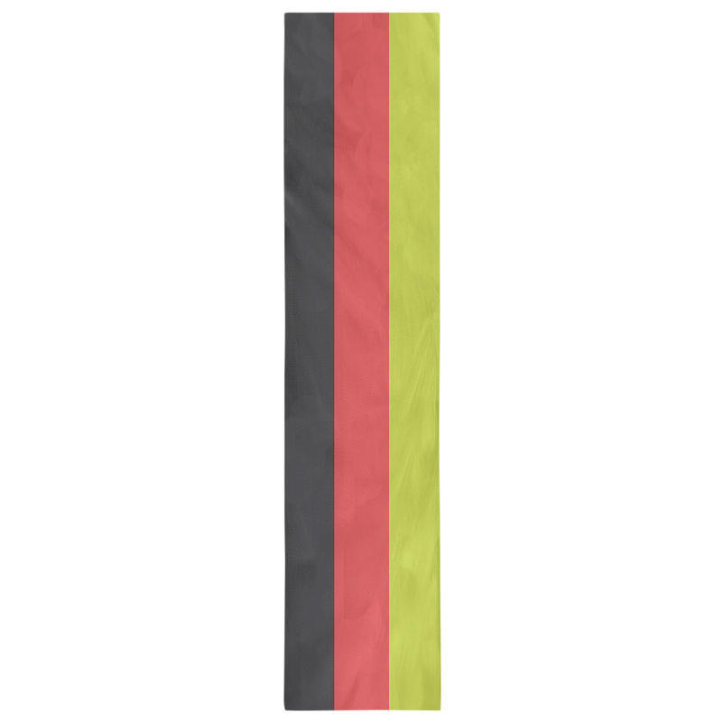 Atlanta Basketball Table Runner, 72" L x 16" W, Charcoal/Torch Red/Volt Green, Cotton Twill
