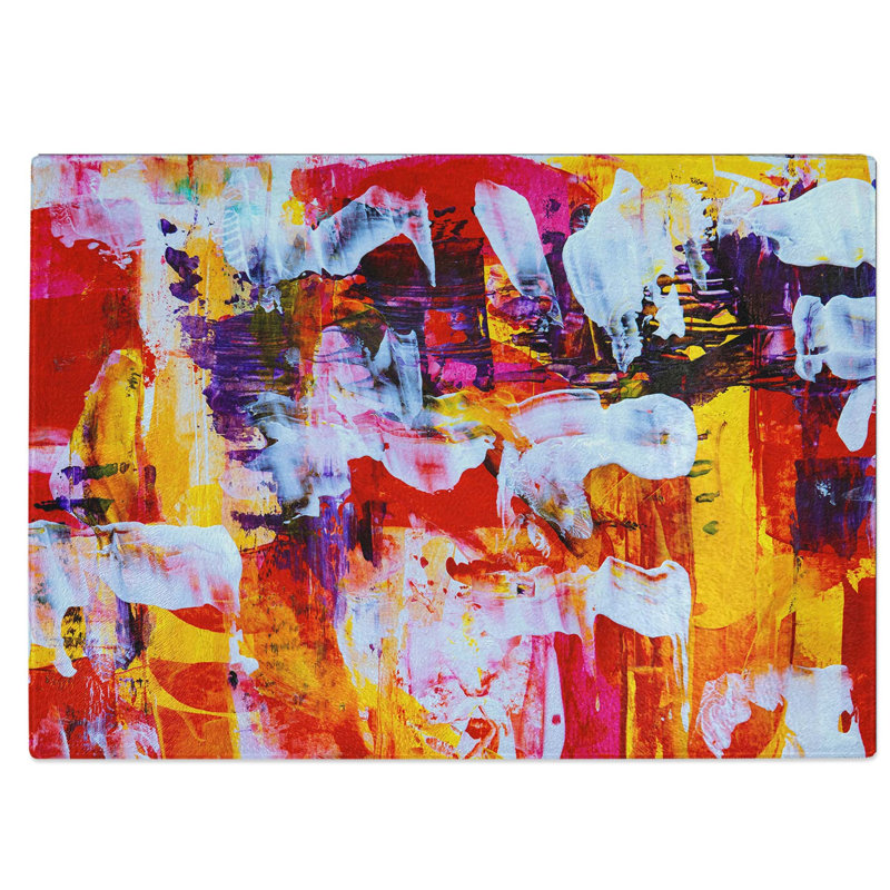 Tempered Glass Art Painting Vol.350 Chopping Board, 28.5 cm W x 20 cm L