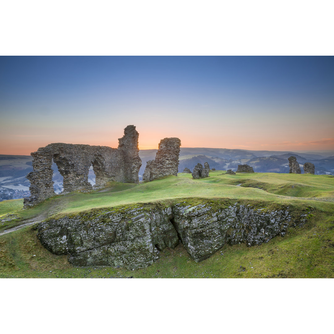 Castell Dinas Bran, Crow Castle, Llangollen von Benstevens - Druck