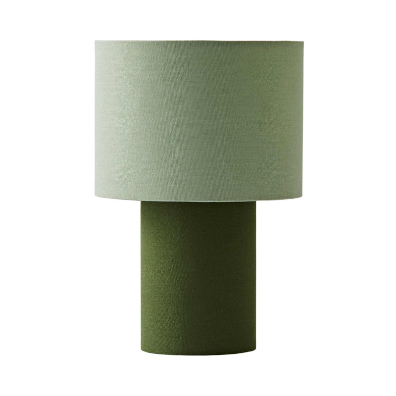 Dereke Fabric Table Lamp, Green, Green
