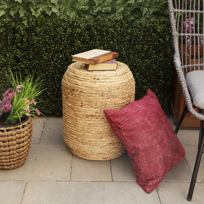 Woven Hyacinth Stool