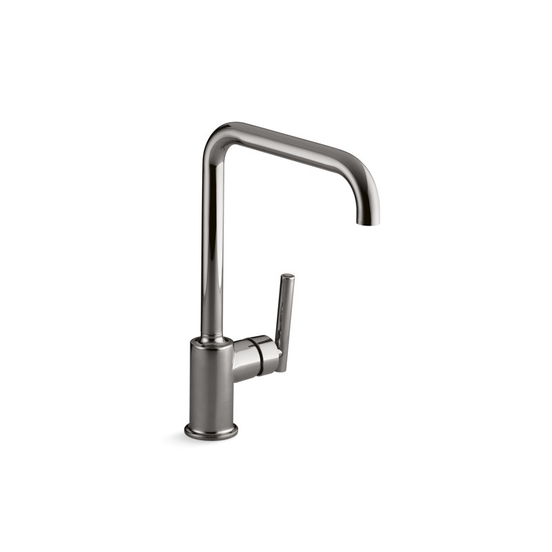 Purist Single-Hole Kitchen Sink Faucet with 8" Spout, Vibrant Titanium