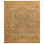 Oushak Floral Hand-Knotted Wool Light Blue/Gold Area Rug-1816920259