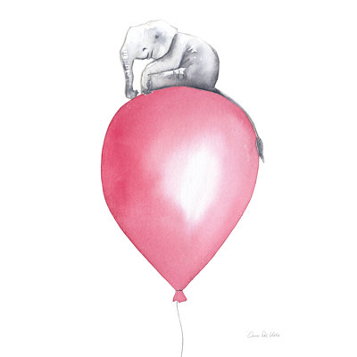Baby Elephant Love II by Aimee Del Valle - Wrapped Canvas Painting