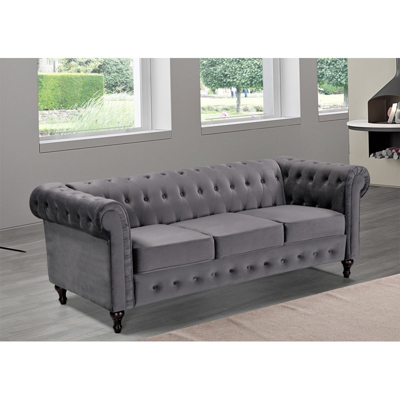 Arieana Upholstered 82.3'' Sofa, Gray