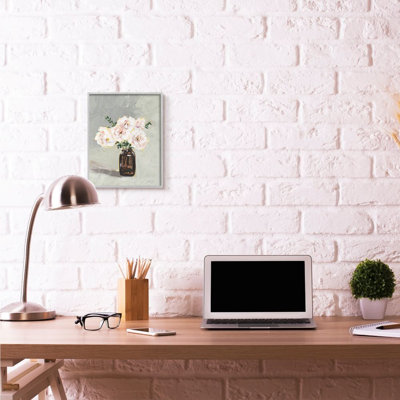 « fleur pot painting », impression sur toile