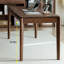 Bureau d'écriture simple et rétro en bois de noyer massif-792680110
