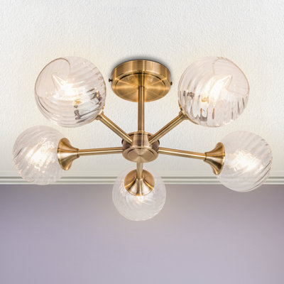 Aamilah Glass Semi Flush Mount
