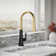 Tone Single Handle Pull Down Kitchen Sink Faucet with Three-Function Pull Down Sprayer