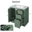 Ensemble de meuble-lavabo à cadre en bois massif 30 po avec lavabo en céramique, 3 tiroirs et portes à fermeture douce-748661959