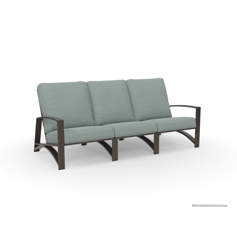 Arc Outdoor 3 - Seat Patio Sofa, Kindle Silk, Copper Creek