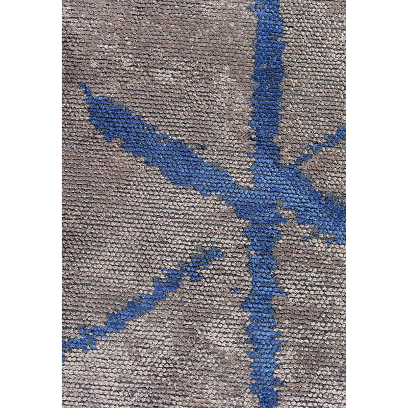 Contemporain grand diamant abstrait, Carré 9 pi